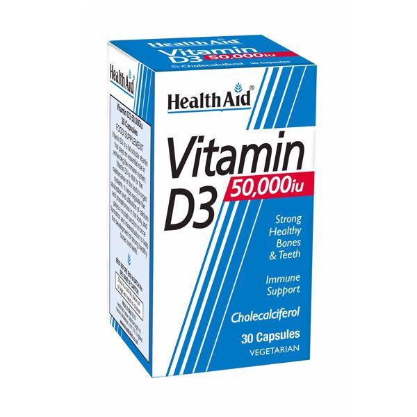  Vitamin D3 50000IU 30 Capsules