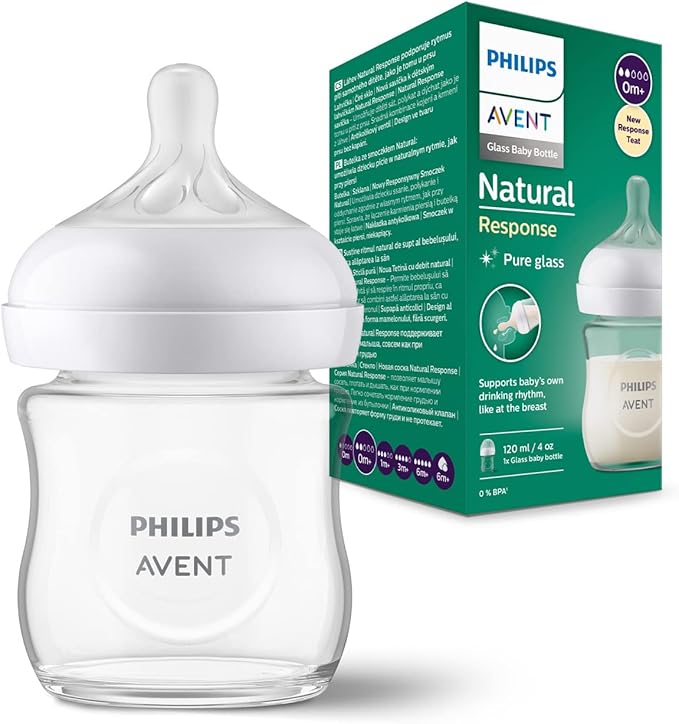 Natural Response Baby Glass Bottle , 120ml