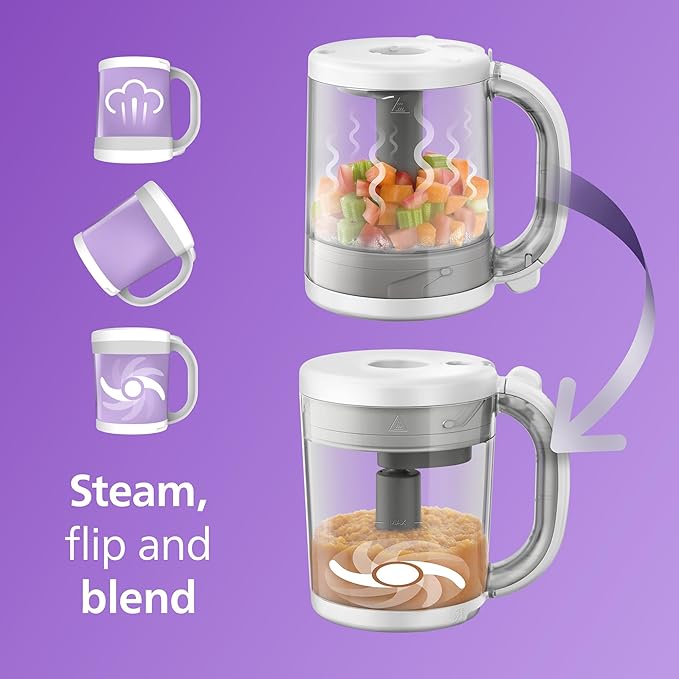 4-in-1 Baby food steamer and blender