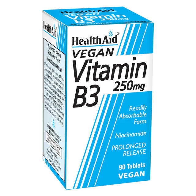 Vitamin B3 250mg (Niacinamide) Tablets)