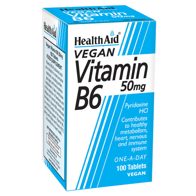 Vitamin B6 (Pyridoxine HCl) 50mg Tablets