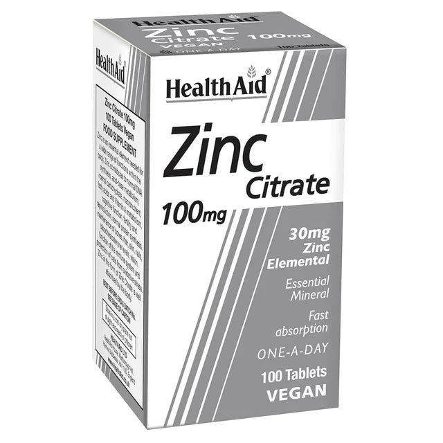 Zinc Citrate 100mg Tablets