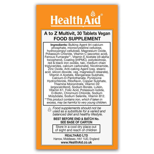 A to Z Multivit Tablets