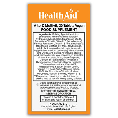 A to Z Multivit Tablets