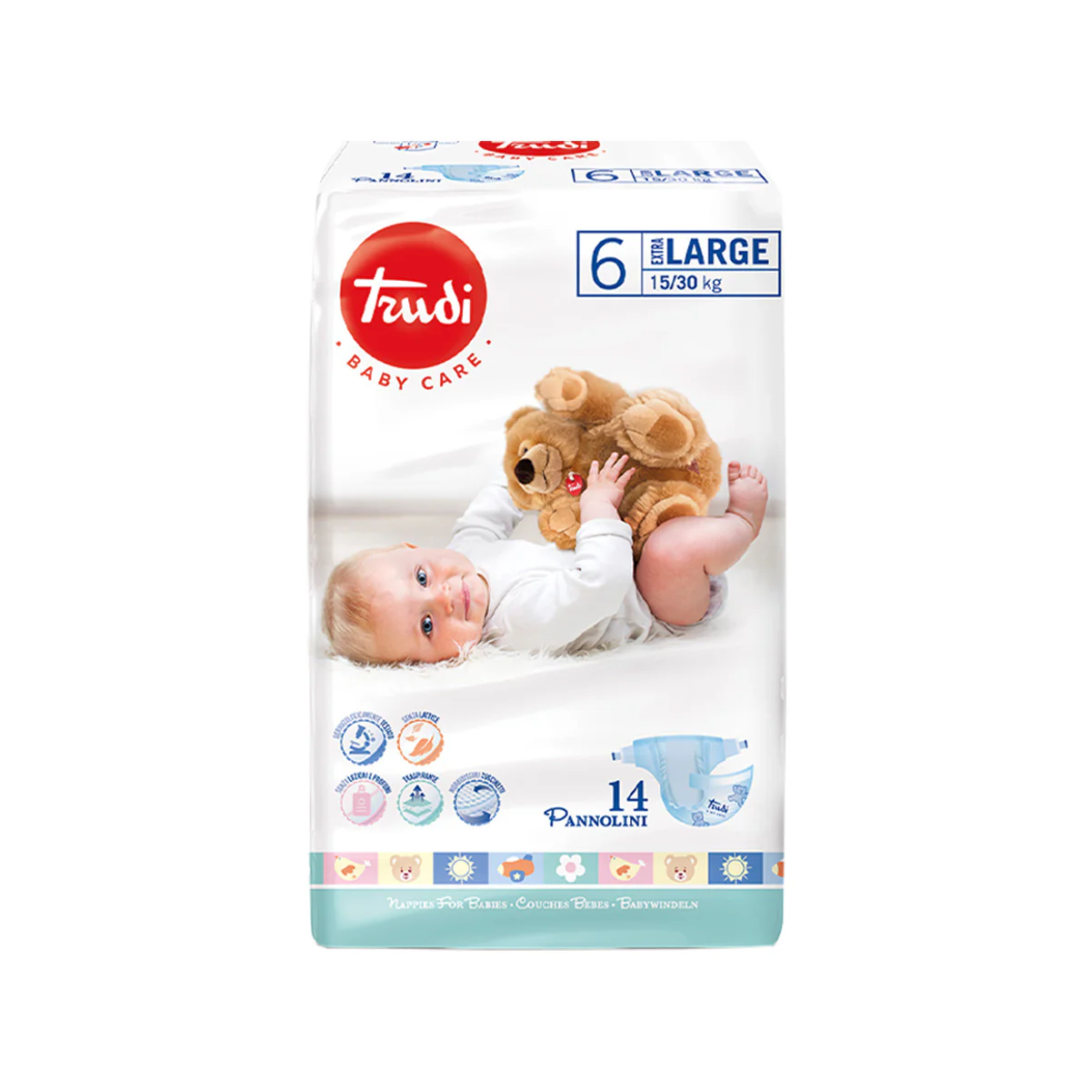 Baby Care Diapers Extra Large 6