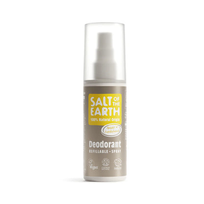 Amber & Sandalwood Natural Deodorant Spray