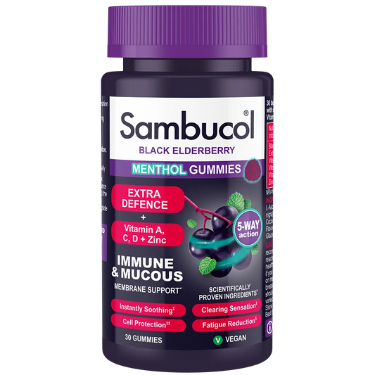 Sambucol Extra Defence Menthol Gummies 30s