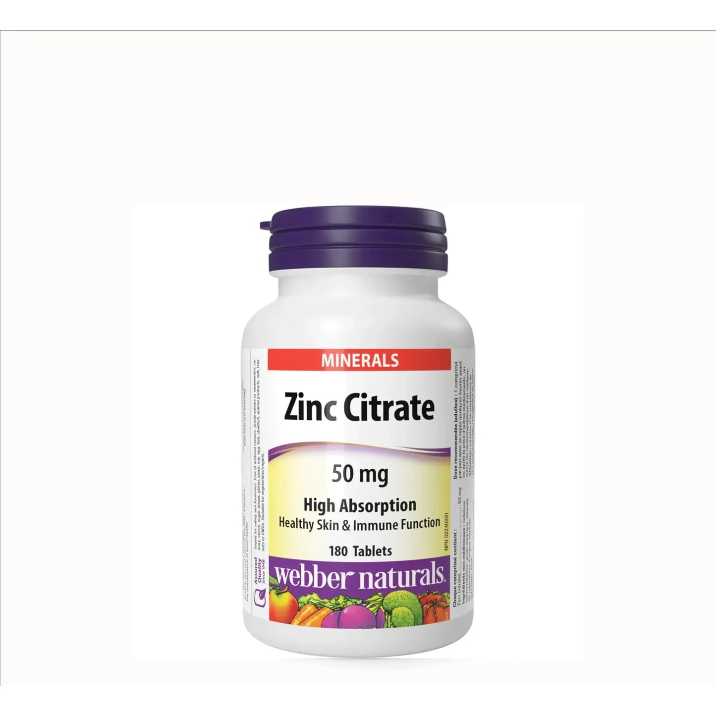 Zinc Citrate 50mg, 180 tab