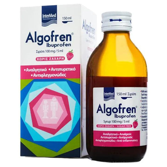 Algofren 100mg/5ml shurup për fëmijë (ibuprofen) - GOLDFARMACI