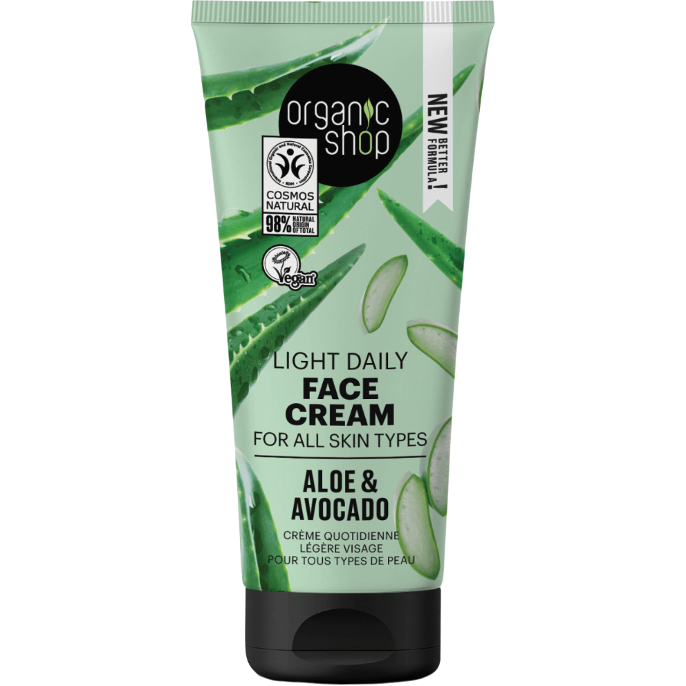 Aloe & Avocado Light Daily Face Cream - GOLDFARMACI