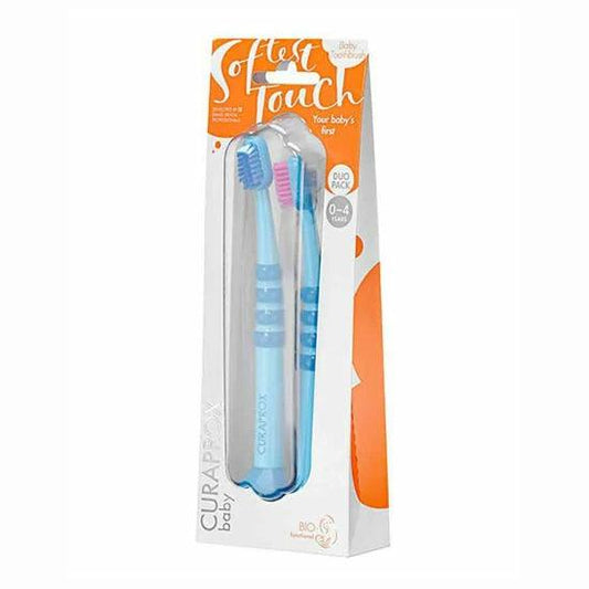 Baby Toothbrush Duo Blue/Pink - GOLDFARMACI