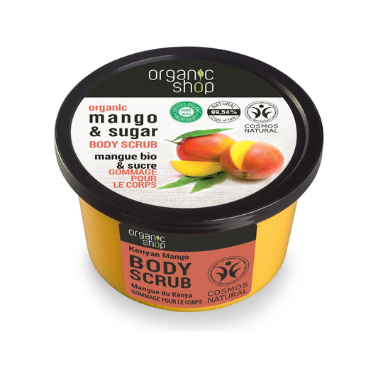 Body Scrub Natural Kenyan Mango and Sugar 250ml - GOLDFARMACI