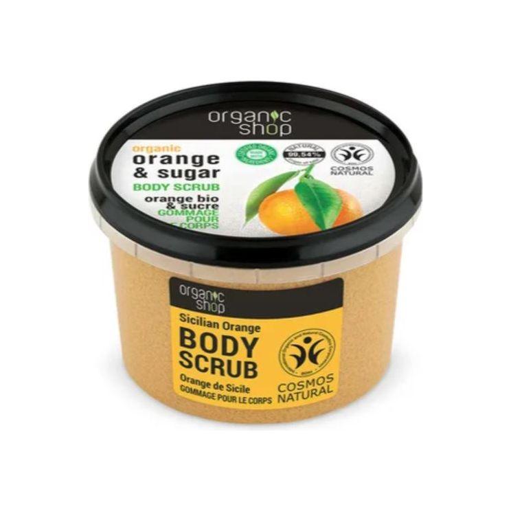 Body Scrub Natural Sicilian Orange and Sugar 250ml - GOLDFARMACI