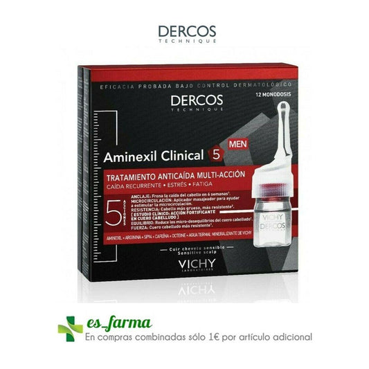 Dercos Aminexil Clinical 5 Homme 12pcs - GOLDFARMACI