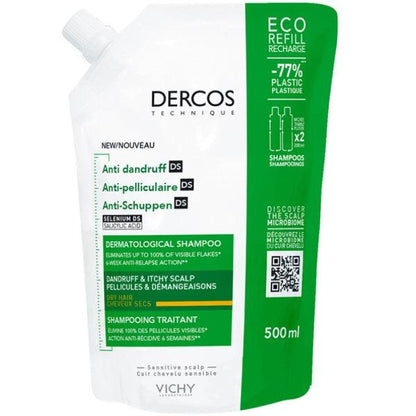 Dercos Anti-Dandruff Shampoo for Dry Hair Sec - GOLDFARMACI