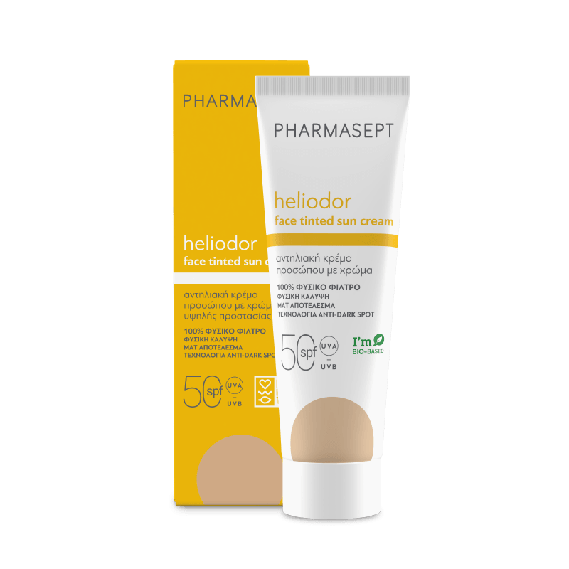 Heliodor Face Tinted Sun Cream SPF 50 - GOLDFARMACI