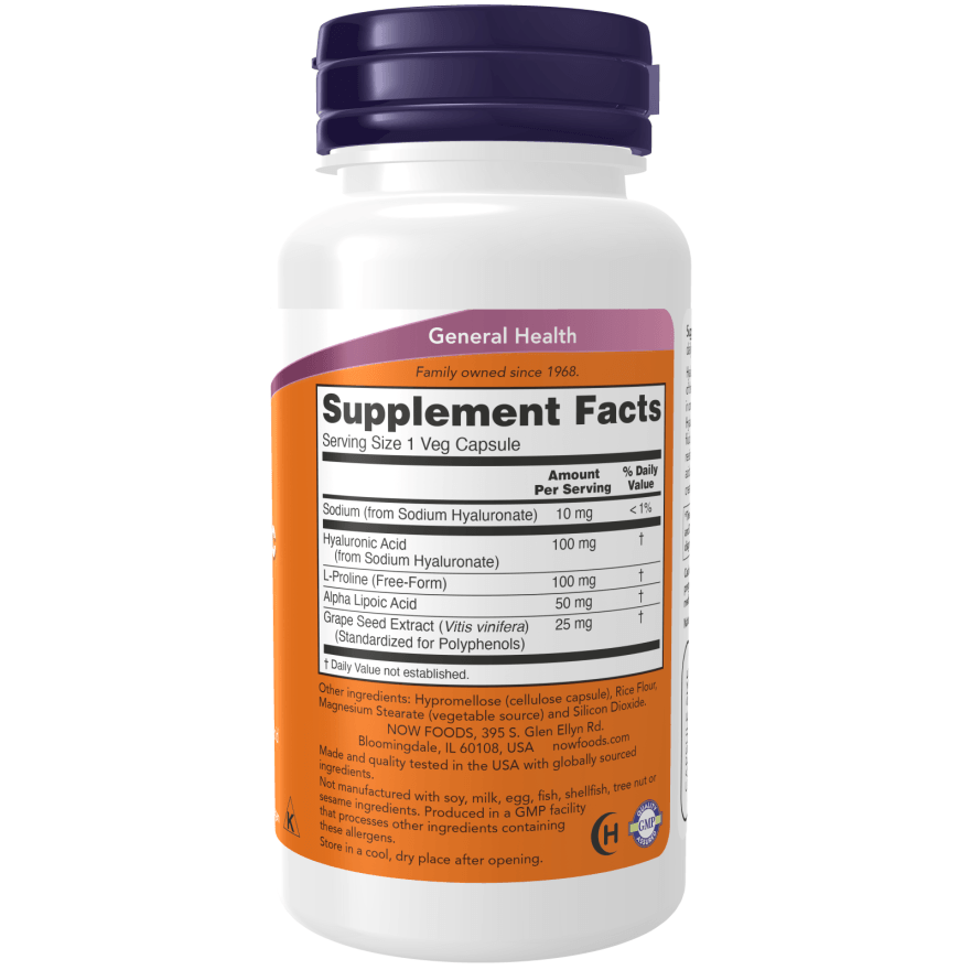 Hyaluronic Acid, Double Strength 100 mg - GOLDFARMACI