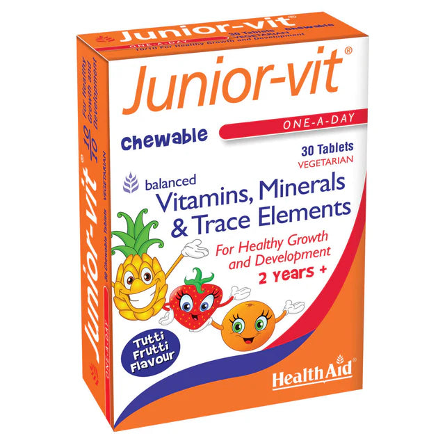 Junior-vit - Chewable (Tutti-fruity Flavour) Tablets - GOLDFARMACI