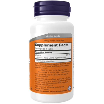 L-Lysine 500 mg Tablets - GOLDFARMACI