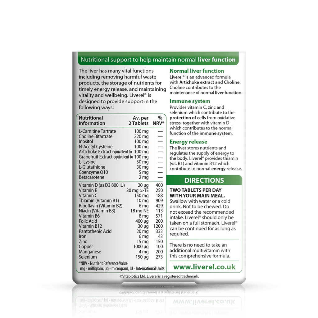 Liverel 60 Tabs - GOLDFARMACI