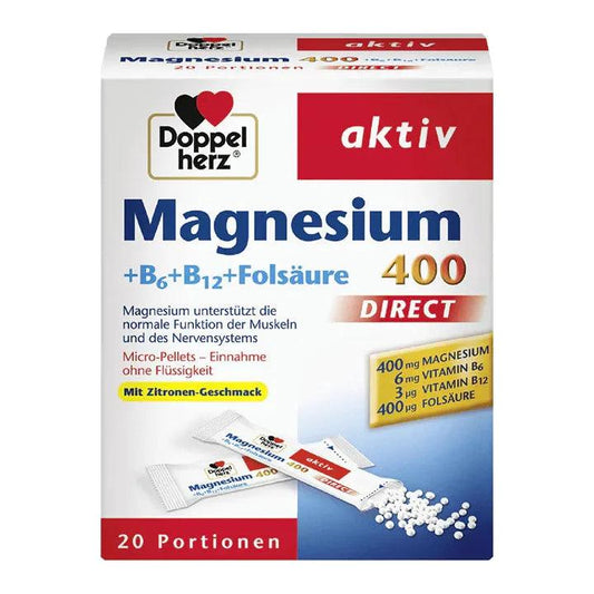 Magnesium 400 (+ B1 + B6 + B12 + Folic Acid ) 20 Bustine - GOLDFARMACI