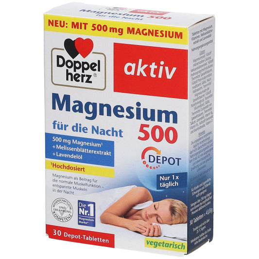 Magnesium 500 Night 30Tab - GOLDFARMACI