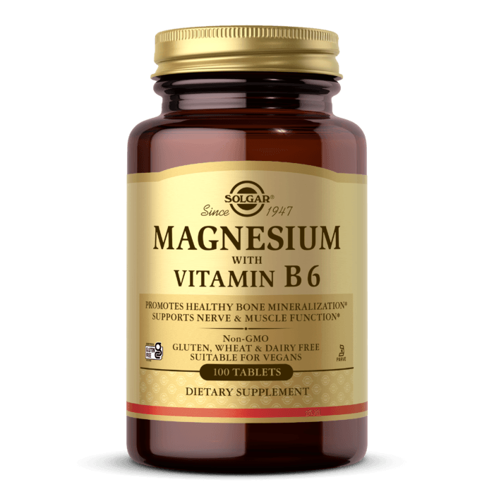 Magnesium with Vitamin B6 100Tab - GOLDFARMACI