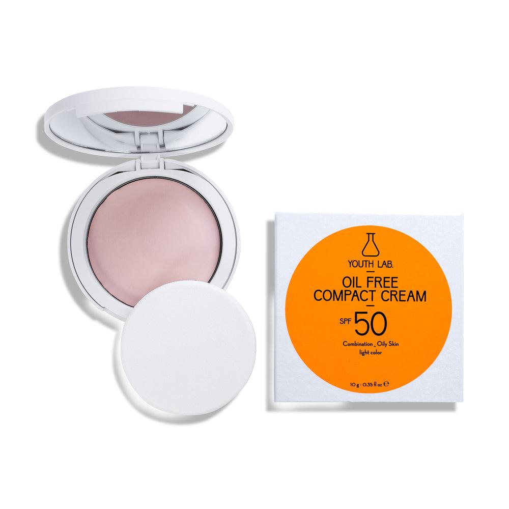 Oil Free Compact Cream SPF 50 Combination / Oily Skin - Light - GOLDFARMACI