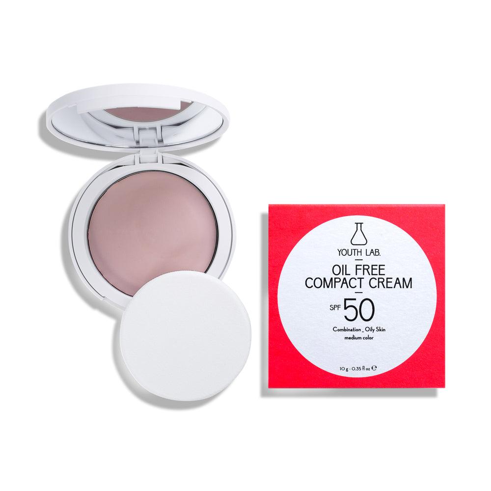 Oil Free Compact Cream SPF 50 Combination / Oily Skin - Medium - GOLDFARMACI