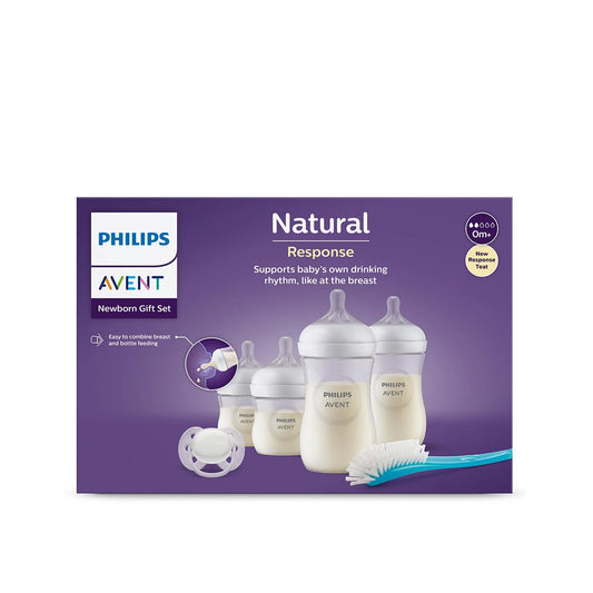 Natural Response Newborn Gift Set 0m+ (Plastic Bottles)