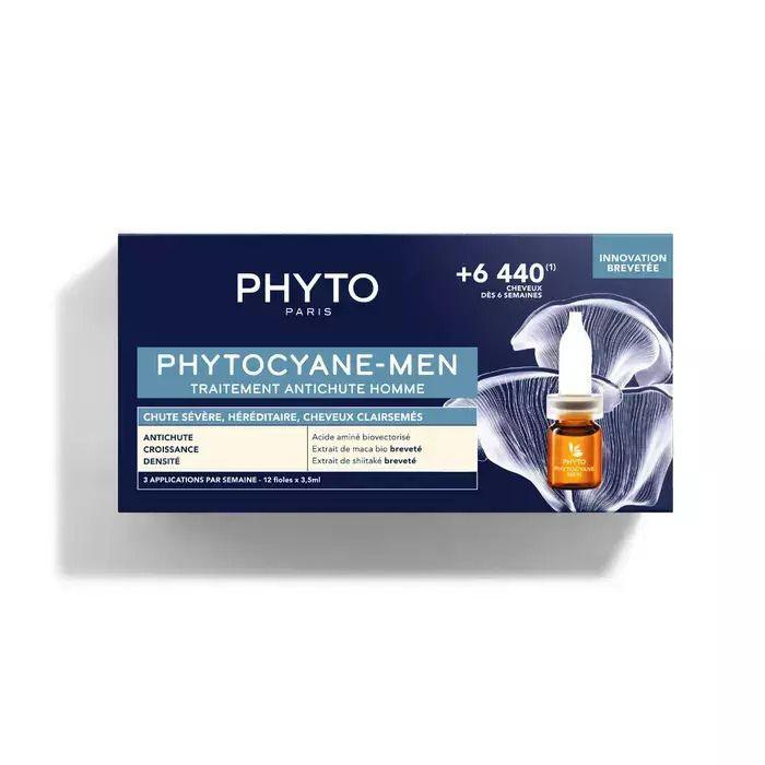 Phytocyane Anti-Hair Loss Treatment For Men 12x3.5ml - GOLDFARMACI