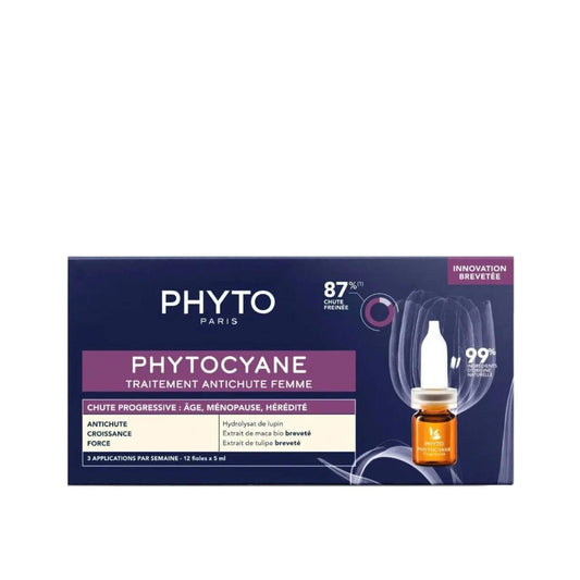 Phytocyane Progressive Hair Loss Treatment For Women 12x5ml - GOLDFARMACI