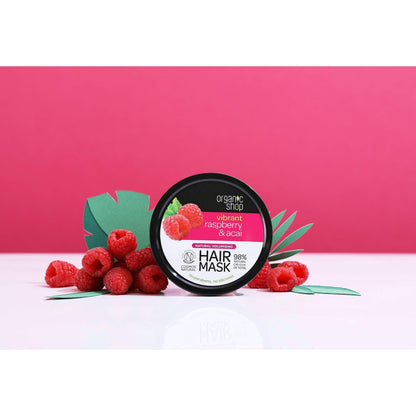 Raspberry & Acai Volumising Hair Mask, 250 ml - GOLDFARMACI