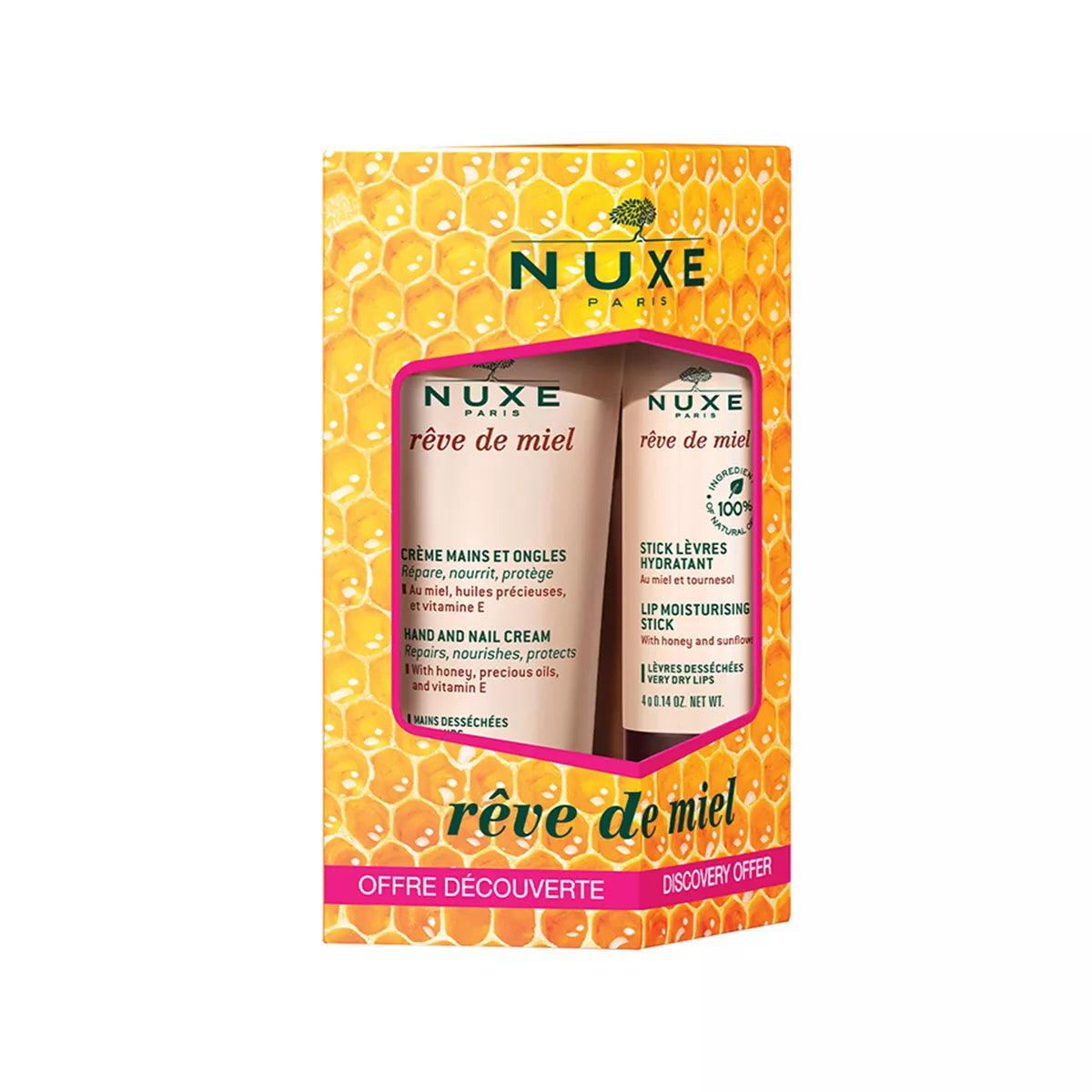 Reve de Miel Hand and Nail Cream + Lip Moisturizing Stick - GOLDFARMACI