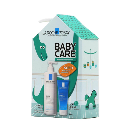 Set Baby Care Promo with Lipikar Fluide 400ml & FREE Lipikar Gel Lavant 100ml - GOLDFARMACI