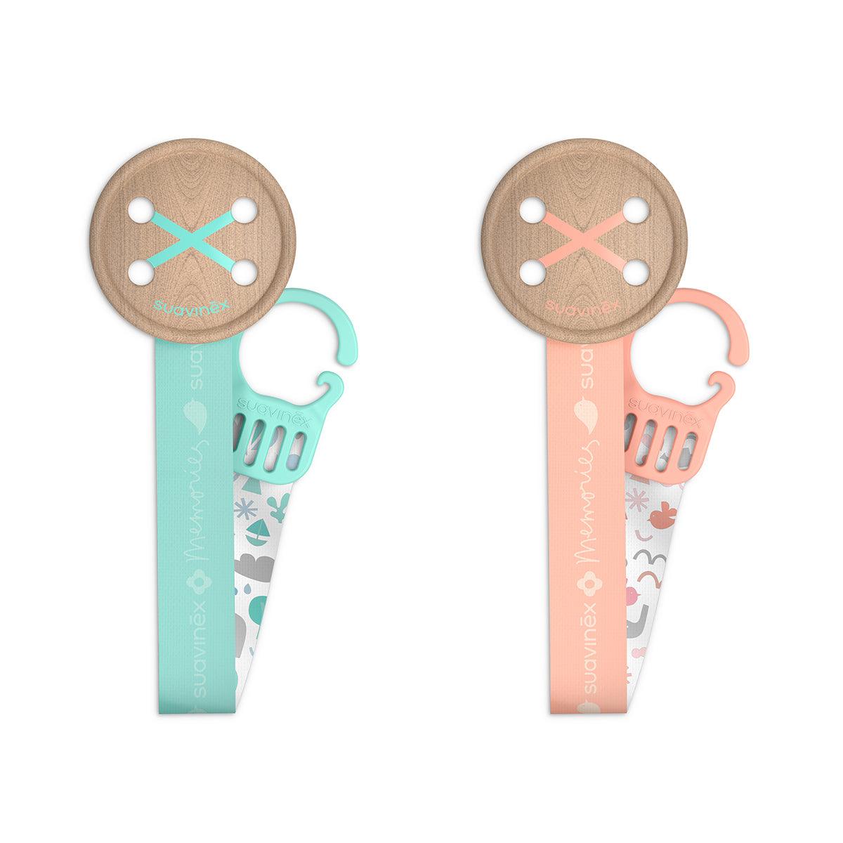 Soother Clip with Ribbon 0m+ - GOLDFARMACI