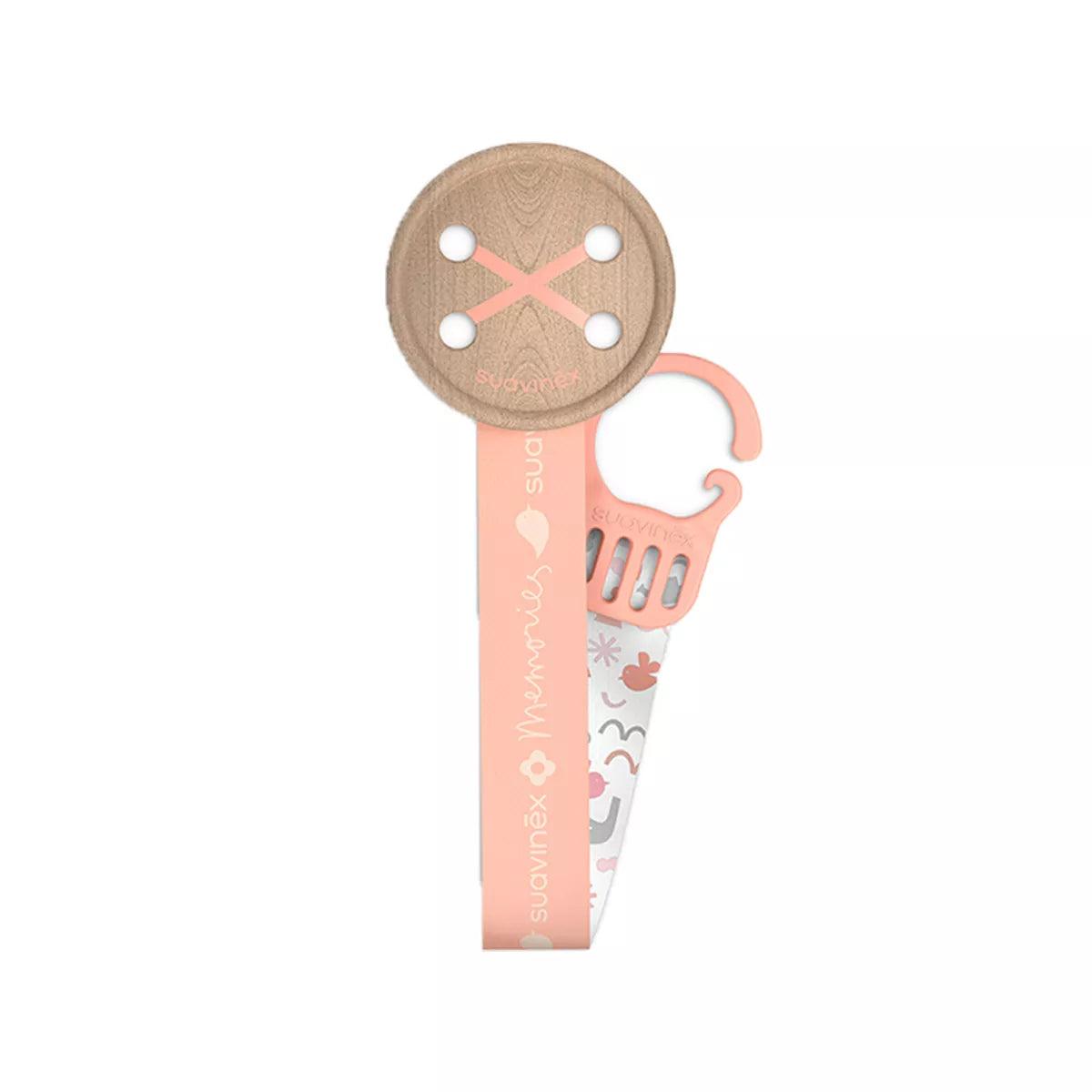 Soother Clip with Ribbon 0m+ - GOLDFARMACI