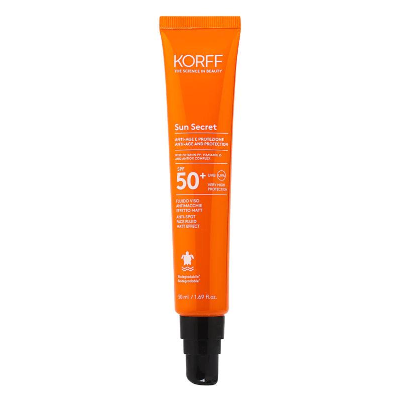 Sun Secret Face Fluid Matt Effect Spf 50+ 50ml - GOLDFARMACI