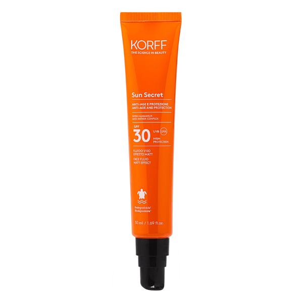 Sun Secret Face Fluid Matt Effect SPF30 50 ml - GOLDFARMACI