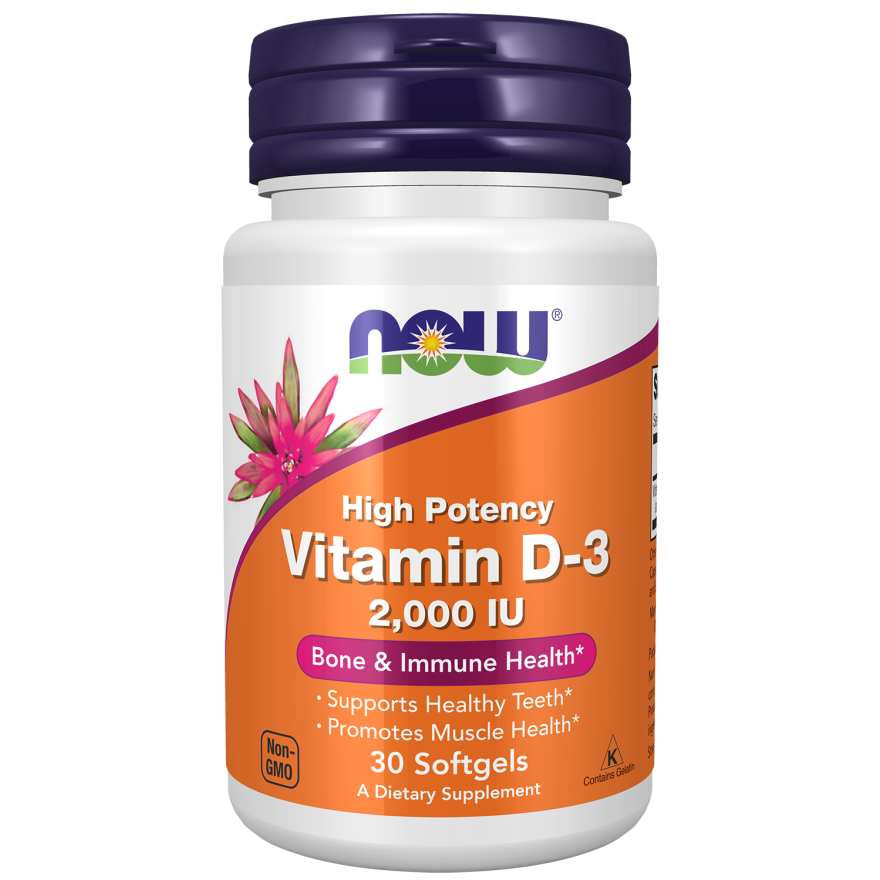 Vitamin D-3 2000 IU Softgels - GOLDFARMACI