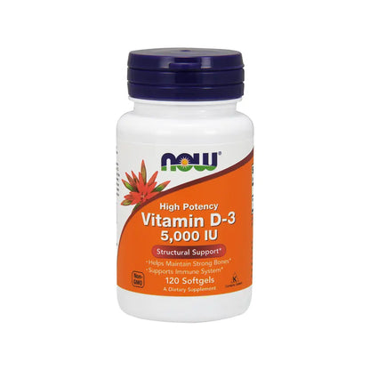 Vitamin D-3 5000 IU Softgels - GOLDFARMACI