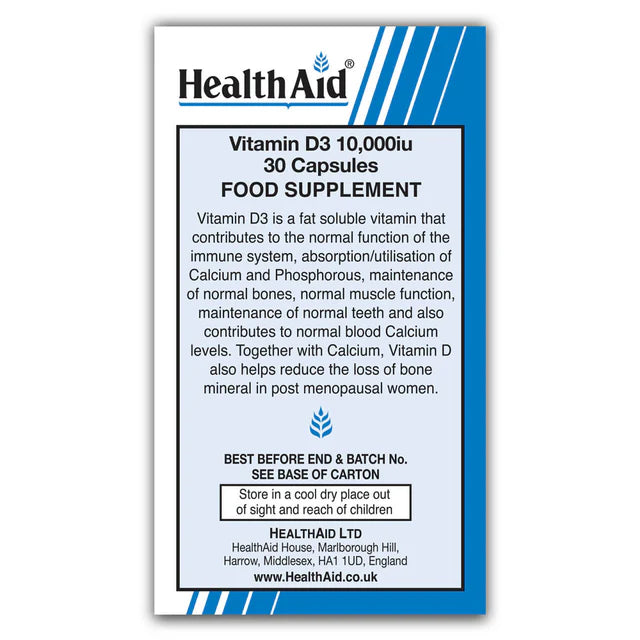 Vitamin D3 10,000iu Vegicaps - GOLDFARMACI