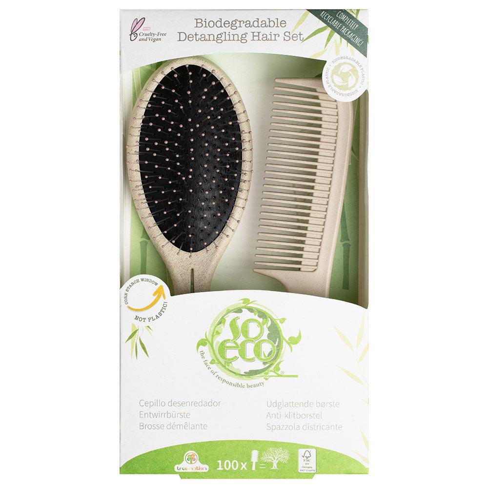 Biodegradable Detangling Hair Set - GOLDFARMACI