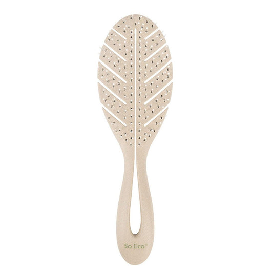 Biodegradable Detangling Leaf Brush - GOLDFARMACI