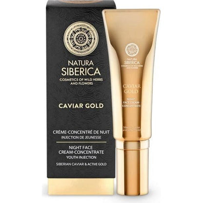 Caviar Gold Night Face concentrate Youth injection, 30ml - GOLDFARMACI