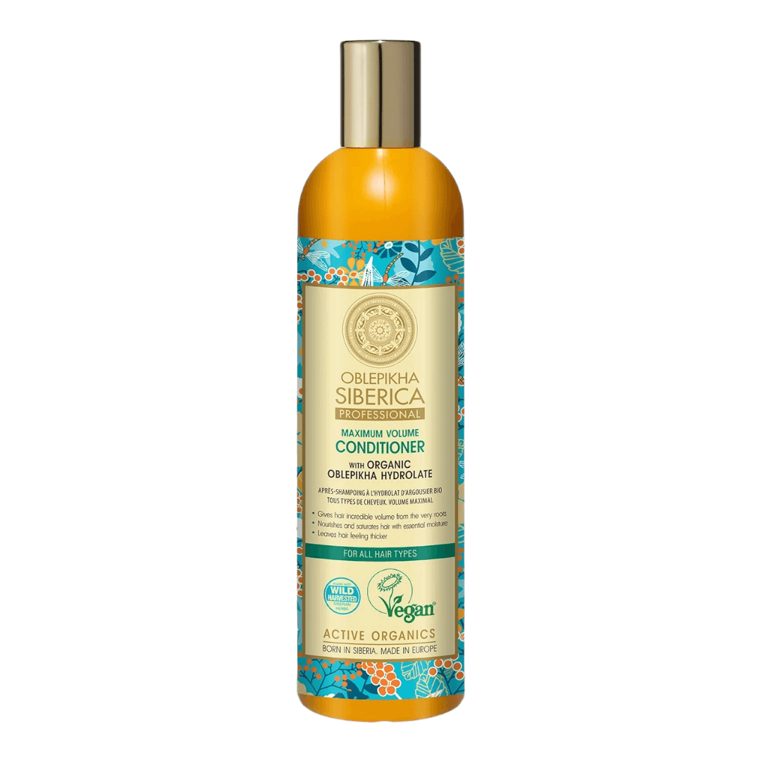 Conditioner with Organic Oblepikha Hydrolate for all Hair Types, 400ml - GOLDFARMACI