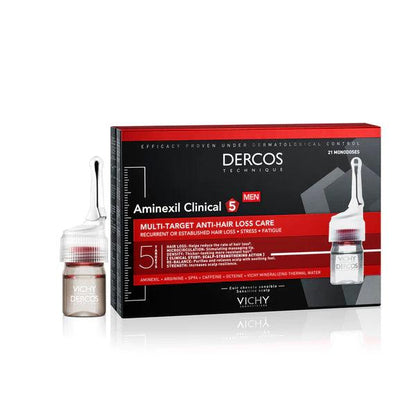 Dercos Aminexil Clinical 5 Homme 21pcs - GOLDFARMACI