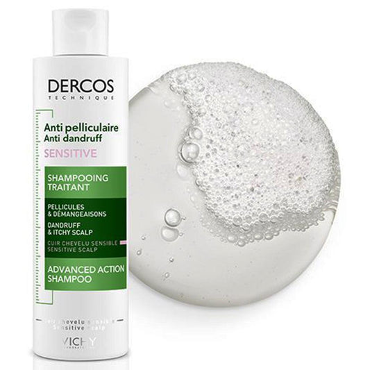 Dercos Anti-Dandruff Sensitive Treatment Shampoo - GOLDFARMACI