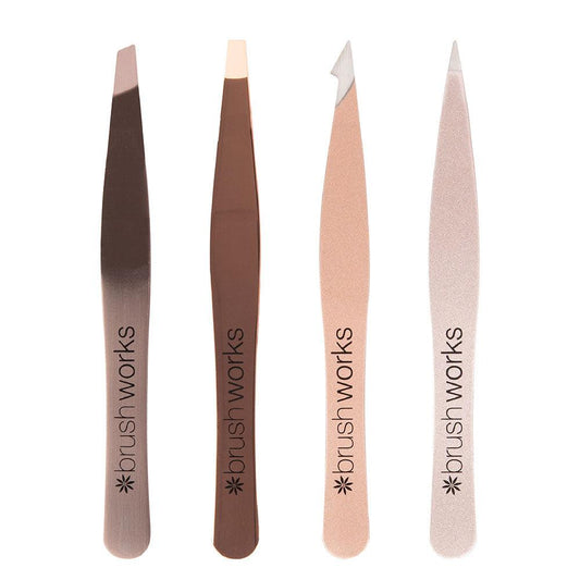 HD 4 Piece Combination Tweezer Set ( Gold) - GOLDFARMACI