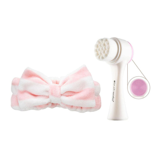 Luxury Facial Cleansing Brush & Headband - GOLDFARMACI